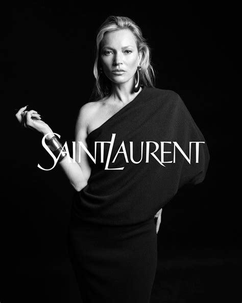 kate moss per ysl|Kate Moss is back as the new face of Saint Laurent .